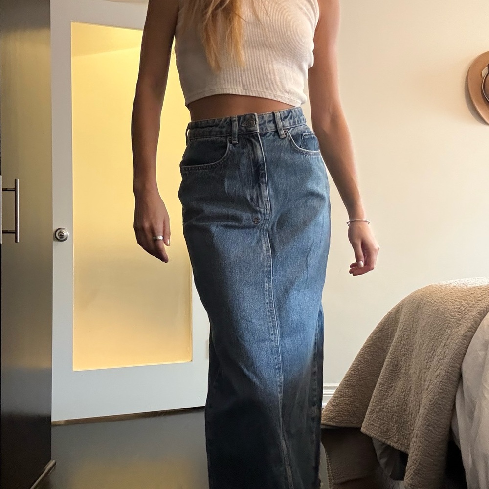 Ksubi Classic Blue Maxi Skirt